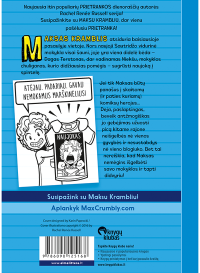 Rachel Renée Russell - Makso Kramblio nesėkmės 1. Spintelės didvyris - 000000000001110812