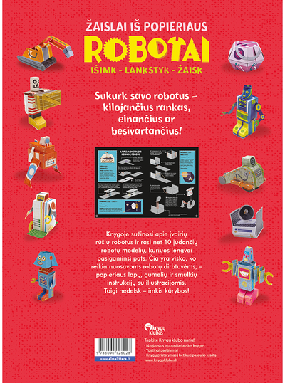  - Žaislai iš popieriaus. Robotai - 000000000001110911