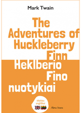 Mark Twain - The adventures of Huckleberry Finn. Heklberio Fino nuotykiai. Skaitau angliškai - 000000000001111057