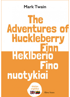 Mark Twain - The adventures of Huckleberry Finn. Heklberio Fino nuotykiai. Skaitau angliškai - 000000000001111057