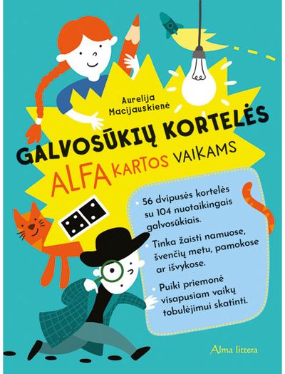 Aurelija Macijauskienė - Galvosūkių kortelės alfa kartos vaikams - 000000000001113692
