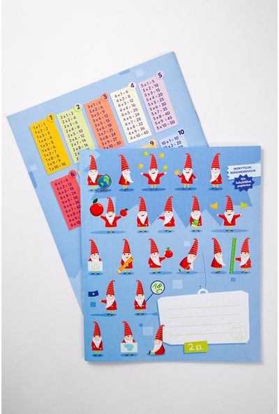  - Sąsiuvinis NETVARKOS NYKŠTUKAS MOKOSI, nuo 2 kl., 12 l., langeliais - 000000000001113772