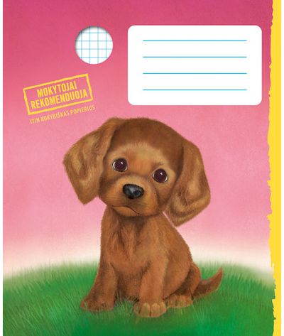  - Holly Webb sąsiuvinis IŠTIKIMAS ŠUNIUKAS, 12 l., langeliais (2022) - 000000000001113823