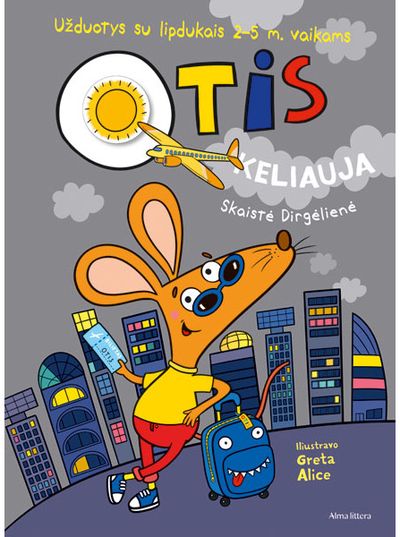 Otis keliauja. Užduotys su lipdukais 2-4 m. vaikams