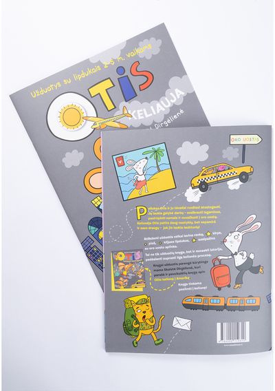 Otis keliauja. Užduotys su lipdukais 2-5 m. vaikams