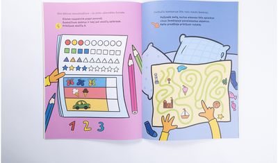 Otis keliauja. Užduotys su lipdukais 2-5 m. vaikams