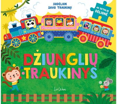 Džiunglių traukinys. Dėlionių knygelė