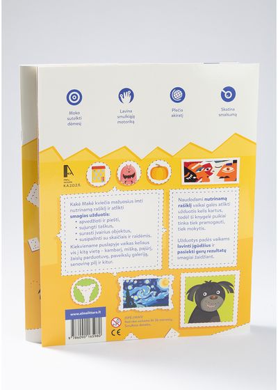 Kakė Makė. Rankos lavinimo užduotėlės. Su nutrinamu rašikliu