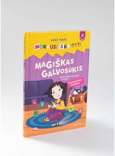Kakė Makė. Mokausi skaityti. Magiškas galvosūkis. Rubiko kubo išradimo istorija . Antras žingsnis