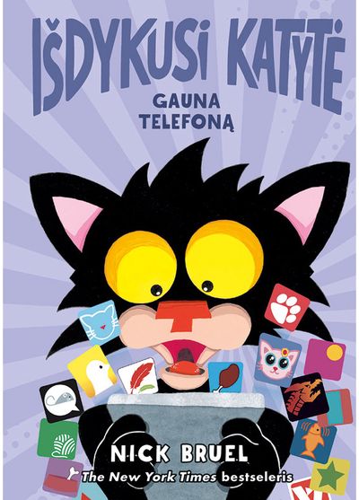 Išdykusi katytė gauna telefoną