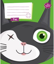 Sąsiuvinis PIRATAS, 1 kl., 12 l., langeliais