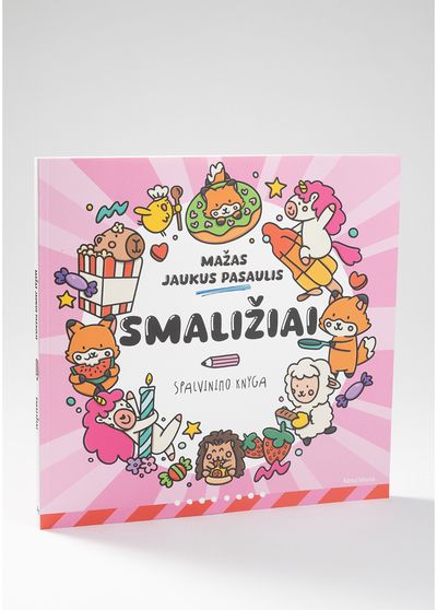 Mažas jaukus pasaulis. Smaližiai. Spalvinimo knyga