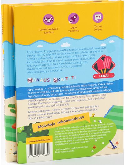 Kakė Makė. Mokausi skaityti. Šalčio pokštas. Ledų ant pagaliuko išradimo istorij