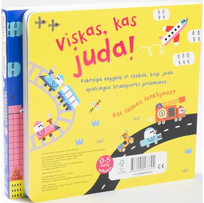 Viskas, kas juda! Transporto priemonės. Interaktyvi knyga