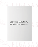 Sąsiuvinis KAKĖ MAKĖ 3D, 1 kl.,12 l., langeliais