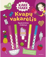 Kakė Makė. Kvapų vakarėlis. Spalvinimo rinkinys