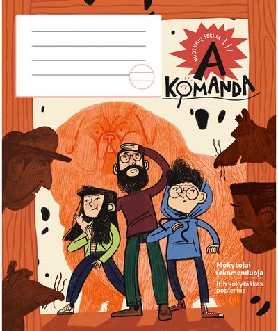 Sąsiuvinis A KOMANDA, 12 l., linijomis