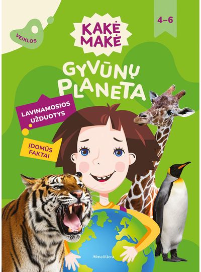 Kakė Makė. Gyvūnų planeta. Lavinamosios užduotys