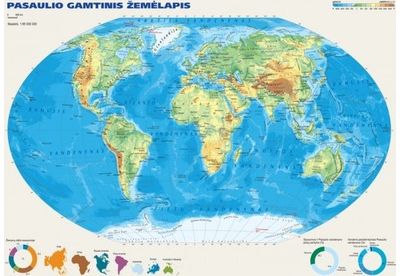 Pasaulio gamtinis žemėlapis/A3