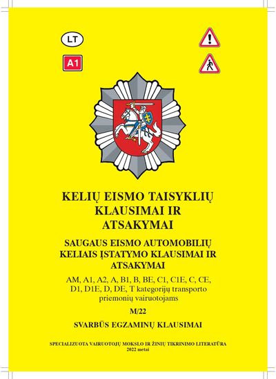 - Kelių eismo taisyklių klausimai ir atsakymai - 000000000002129847