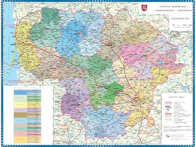 Lietuvos Respublikos administracinis-teritorinis suskirstymas (savivaldybės) ( M