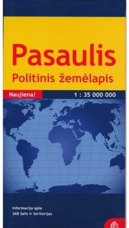 Pasaulio politinis žemėlapis/1:35 000 00