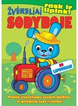 Rask ir lipink. Sodyboje. Spalvinimo knygelė