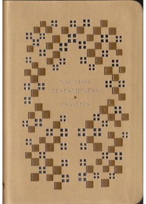  - Naujasis Testamentas ir Psalmės viršelis su folija - 000000000002154203
