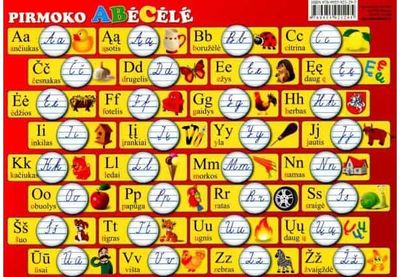  - Pirmoko abėcėlė, pamokų tvarkaraštis - 000000000002159256