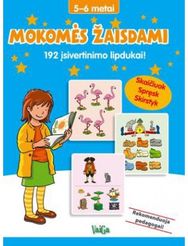MOKOMĖS ŽAISDAMI. 192 įsivertinimo lipdukai! 5-6 metai