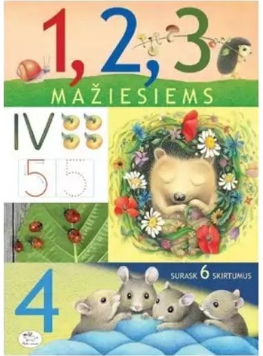 Lina Eitmantytė-Valužienė - 1, 2, 3 mažiesiems. Surask 6 skirtumus - 000000000002165736