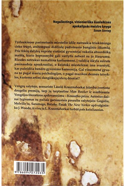 László Krasznahorkai - Priešinimosi melancholija - 000000000002166286