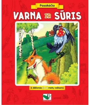  - Pasakėčia.Varna ir sūris. 6 dėlionės, su rankenėle - 000000000002168142