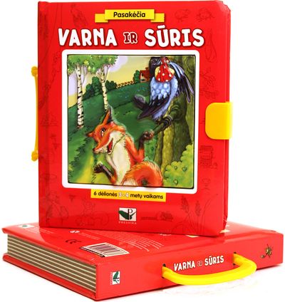  - Pasakėčia.Varna ir sūris. 6 dėlionės, su rankenėle - 000000000002168142