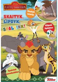 Liūtų sargyba. Skaityk, lipdyk, spalvink