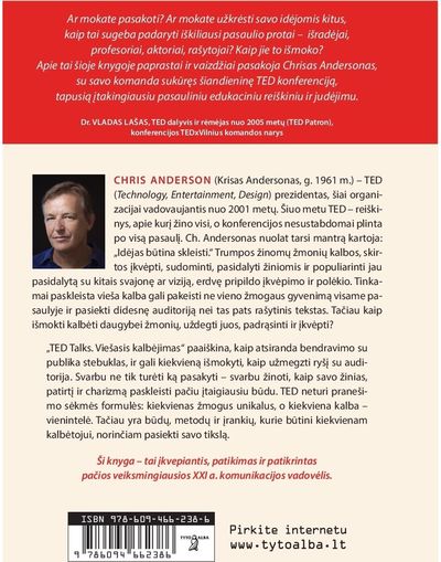 Chris Anderson - Ted talks. Viešasis kalbėjimas. Praktinis vadovas - 000000000002172087