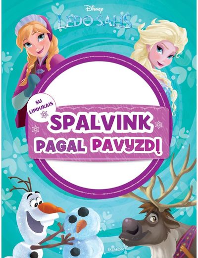  - Ledo šalis. Spalvink pagal pavyzdį su lipdukais - 000000000002175077