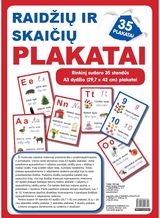 - Raidžių ir skaičių plakatai (35 standūs A3 f. plakatai) - 000000000002176479