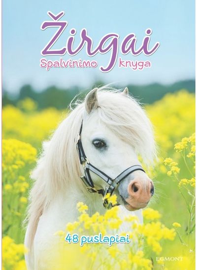  - Žirgai. Spalvinimo knyga - 000000000002176703