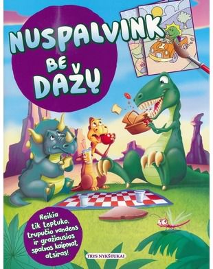  - Nuspalvink be dažų. Dinozaurai - 000000000002177395