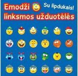 - Emodži linksmos užduotėlės su lipdukais. Mėlyna - 000000000002177780