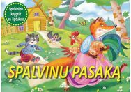 Spalvinu pasaką. Spalvinimo knygutė su lipdukais