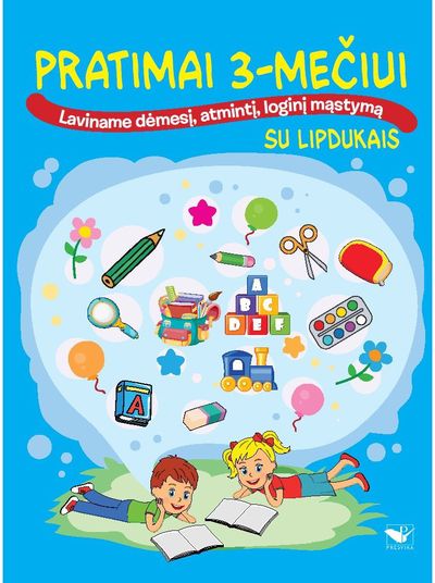 - Pratimai 3-mečiui. Laviname dėmesį, atmintį, loginį mąstymą. Su lipdukais - 000000000002181351