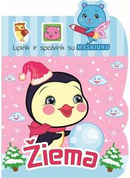 Lipink ir spalvink su meškiuku. Žiema