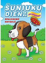  - Šuniukų diena. Spalvinimo knygelė - 000000000002182614