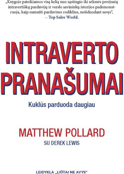 Matthew Pollard, Derek Lewis - Intraverto pranašumai:kuklūs parduoda daugiau - 000000000002183106