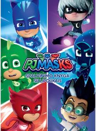 PJ Masks. Spalvinimas su lipdukais