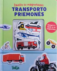 Žaidžiu su magnetukais. Transporto priemonės