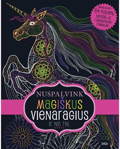  - Nuspalvink magiškus vienaragius ir ne tik… 6 ryškiaspalviai žymekliai - 000000000002184646