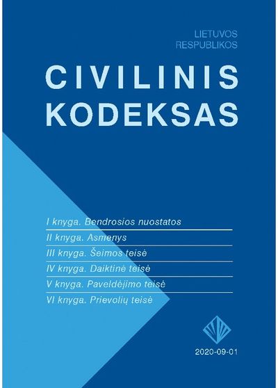 - Lietuvos Respublikos civilinis kodeksas - 000000000002184762